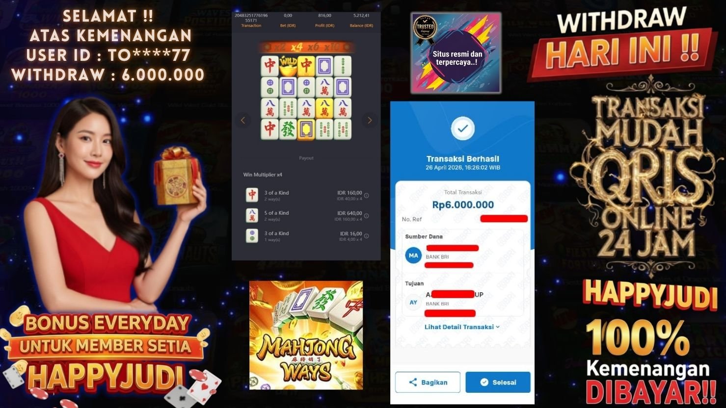 HAPPYJUDI JACKPOT SLOT MAHJONG WAYS